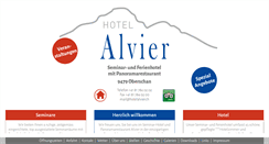 Desktop Screenshot of hotelalvier.ch