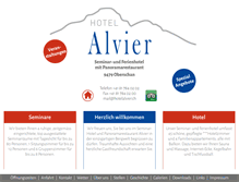Tablet Screenshot of hotelalvier.ch